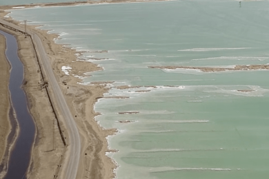 Percepto flying BVLOS at the dead sea